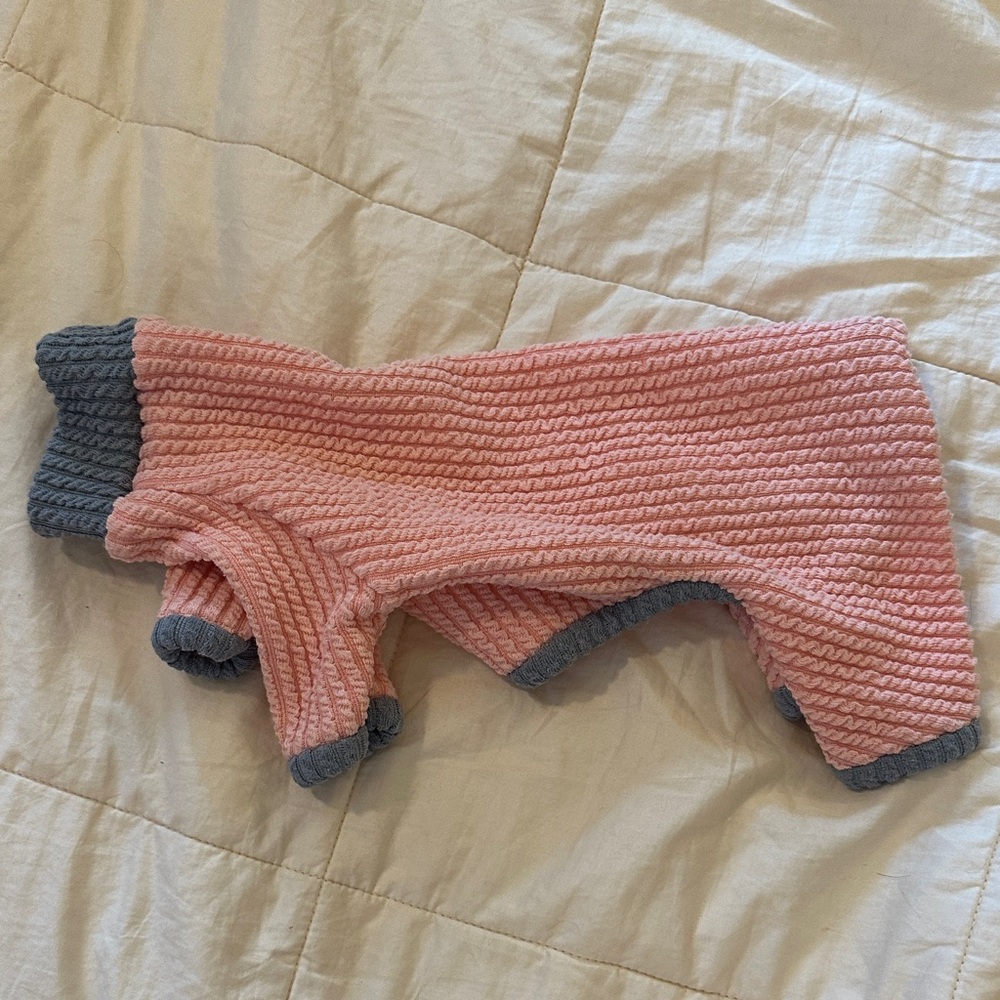 Cozy Pink and Gray Jumper